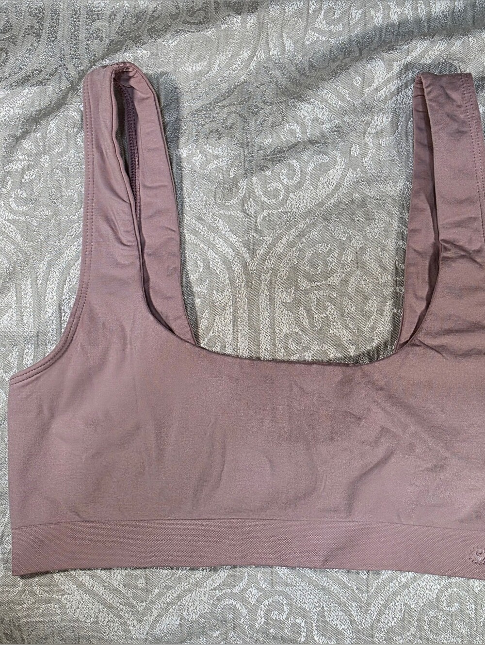 Mauve Wireless Scoop Bra Bralette